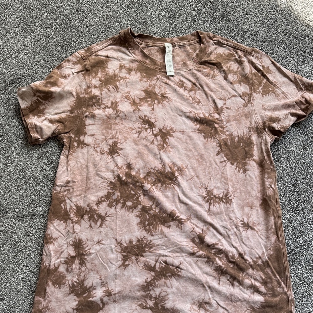 lululemon athletica Brown Tie-Dye Top